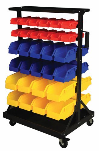 Bin Rack c/w; 60 Polypropylene Bins - GIL60Y