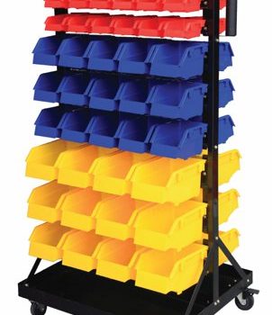 Bin Rack c/w; 90 Polypropylene Bins - GIL90Y