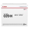 Canon Laser Toner Cartridge Black CRG-039H 0288C001