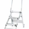 Climb-It Easy Slope Aluminium Folding Leader Step; 3 Tread; Aluminium; 150kg; Silver - AFGS3Z