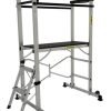 Climb-It Folding Work Platform; 2 Tread; 150kg; Silver/Black - EP880Y