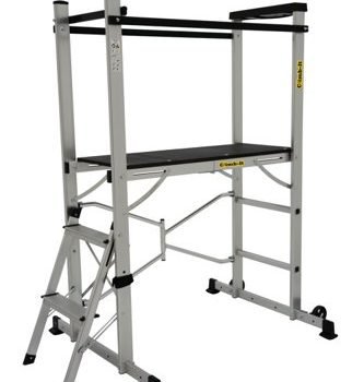 Climb-It Folding Work Platform; 2 Tread; 150kg; Silver/Black - EP880Y