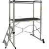 Climb-It Folding Work Platform; 3 Tread; 150kg; Silver/Black - EP990Y