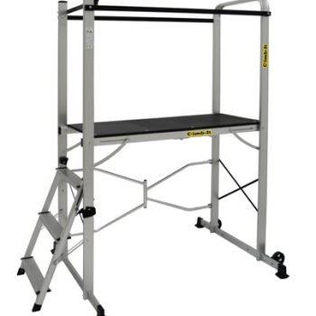 Climb-It Folding Work Platform; 3 Tread; 150kg; Silver/Black - EP990Y