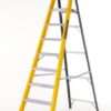 Climb-It Glass Fibre Platform Stepladder; 8 Tread; 150kg; Yellow/Black - GFP48Z