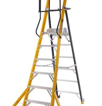 Climb-It Glass Fibre Podium Step; 6 Tread; 150kg; Yellow/Black - GFP56Z