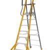 Climb-It Glass Fibre Podium Step; 7 Tread; 150kg; Yellow/Black - GFP57Z