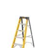 Climb-It Glass Fibre Swingback Stepladder; 4 Tread; 150kg; Yellow/Black - GFS34Z