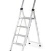 Climb-It Slim Folding Step; 4 Tread; Aluminium; 150kg; Silver - FS194Z