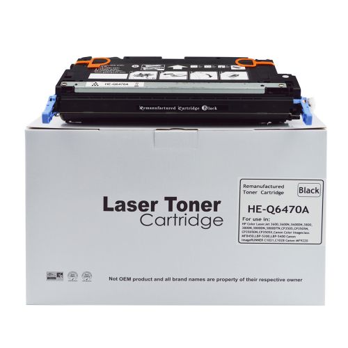 Compatible Laser Toner Cartridge Black HP 501A Q6470A