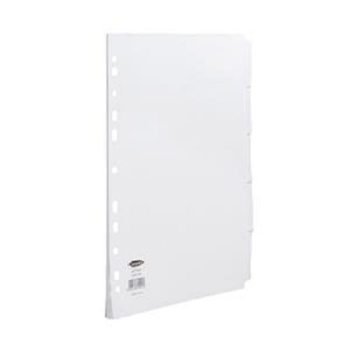 Concord Card A4 5 Part Dividers White Punched 79901/99
