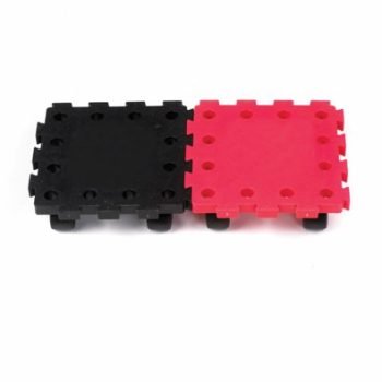 Connect 'N' Roll' Dollies; 260 x 260 x 65; Swivel Castors; Plastic; 35kg; Black/Red - PD502Y