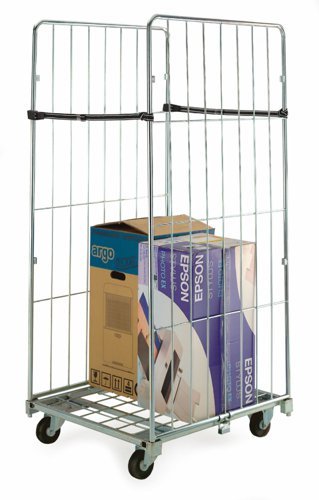 Demountable Roll Container; 2 Sides & straps; Internal Height mm: 1360; 500kg; Silver - RB1522