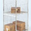 Demountable Roll Container; 4 Security Sides (50 x 50mm Mesh); Internal Height mm: 1640; 500kg; Silver - RB1835