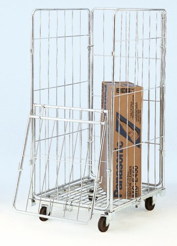 Demountable Roll Container; 4 Sides (1 x 1/2 Drop Side); Internal Height mm: 1360; 500kg; Silver - RB1524