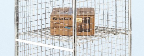 Demountable Roll Container; Optional shelf to suit Demountable Roll Container; 500kg; Silver - RC7180