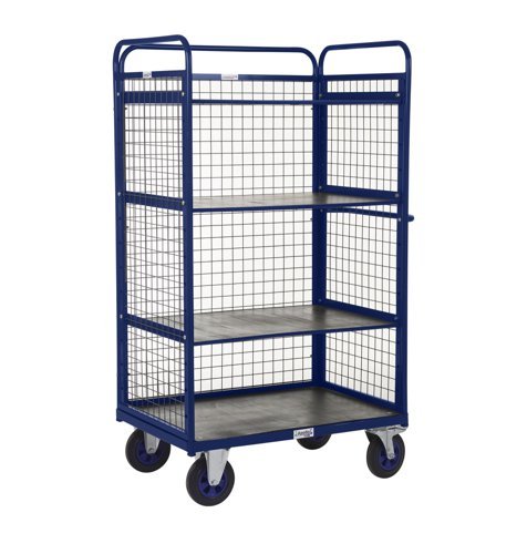 Distribution Trucks-1500H-3 Shelf with Sides & Back-1000x700 - PADT306YBL