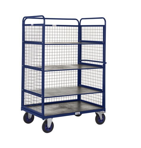 Distribution Trucks-1500H-3 Shelf with Sides & Back-1200x800 - PADT312YBL