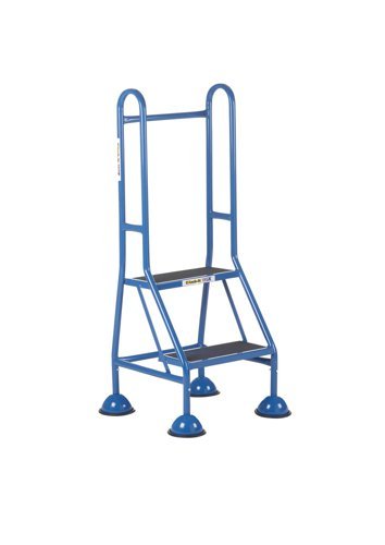 Domed Feet Handy Step - 2 Tread with Full Handrail - AAP22
