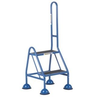 Domed Feet Handy Step - 2 Tread with side Handrail - AAP21