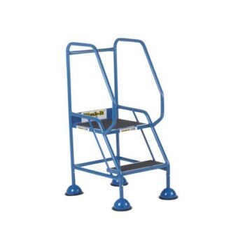 Domed Feet Step - 2 Tread - Anti Slip - Blue - AAD02SB