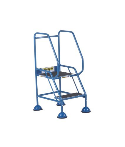 Domed Feet Step - 2 Tread - Anti Slip - Blue - AAD02SB