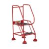 Domed Feet Step - 2 Tread - Anti Slip - Red - AAD02SR
