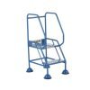 Domed Feet Step - 2 Tread - Punched - Blue - AAD02PB
