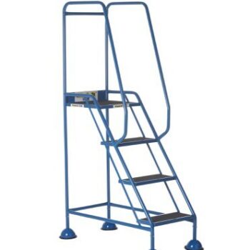 Domed Feet Step - 4 Tread - Anti Slip - Blue - AAD04SB