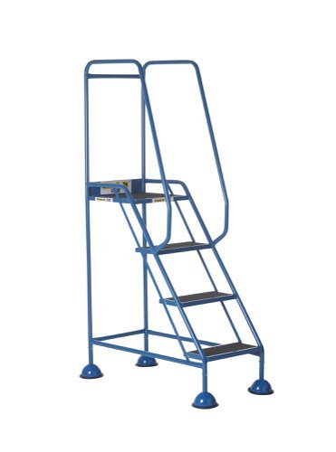Domed Feet Step - 4 Tread - Anti Slip - Blue - AAD04SB