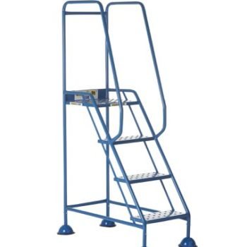 Domed Feet Step - 4 Tread - Punched - Blue - AAD04PB