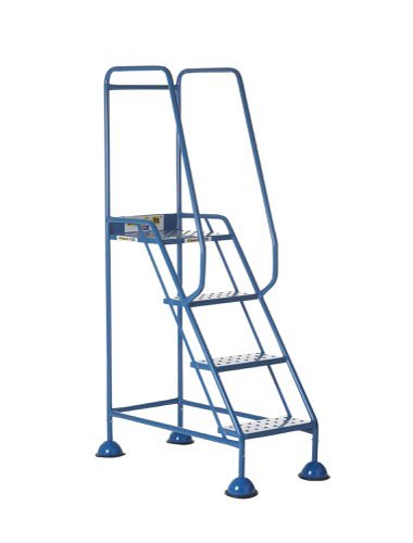 Domed Feet Step - 4 Tread - Punched - Blue - AAD04PB