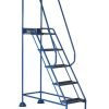Domed Feet Step - 5 Tread - Anti Slip - Blue - AAD05SB