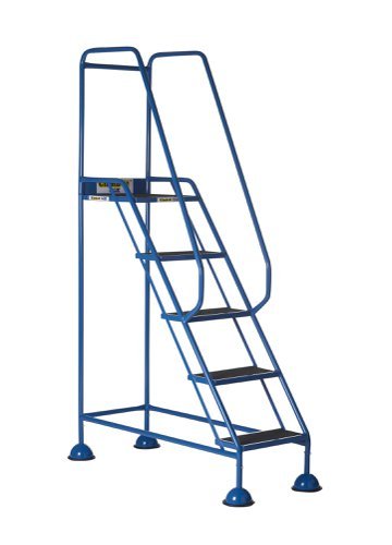 Domed Feet Step - 5 Tread - Anti Slip - Blue - AAD05SB
