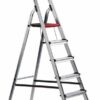 Double Decker Step; 6 Tread; Aluminium; 150kg; Silver/Black/Red - ALT-502106