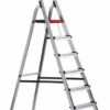 Double Decker Step; 7 Tread; Aluminium; 150kg; Silver/Black/Red - ALT-502107