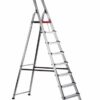 Double Decker Step; 8 Tread; Aluminium; 150kg; Silver/Black/Red - ALT-502108