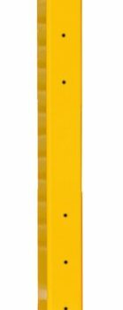 Double Post to suit Triple Ridge Steel Barriers; 1093H mm; Yellow/Silver - SGP10Z