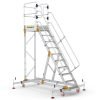 Extra Large Platform Safety Steps with Adjustable Stabilisers - 10 Tread - CAS810