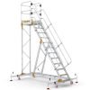 Extra Large Platform Safety Steps with Adjustable Stabilisers - 12 Tread - CAS812