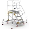 Extra Large Platform Safety Steps with Adjustable Stabilisers - 4 Tread - CAS804