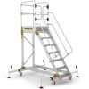 Extra Large Platform Safety Steps with Adjustable Stabilisers - 7 Tread - CAS807