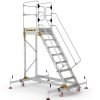 Extra Large Platform Safety Steps with Adjustable Stabilisers - 8 Tread - CAS808