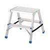 Folding Handy Step; 2 Tread; Aluminium; 150kg; Silver/Blue - FS253Z