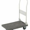 Folding Platform Trolley; 600 x 385 x 820; Fixed/Swivel Castors; Steel/Plastic; 120kg; Grey - GI153Y_Grey