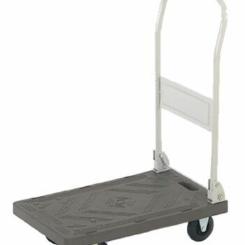 Folding Platform Trolley; 600 x 385 x 820; Fixed/Swivel Castors; Steel/Plastic; 120kg; Grey - GI153Y_Grey