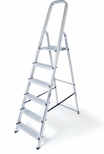 Folding Step; 3 Tread; 150kg; Aluminium; Silver - ALR03Z