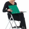 Folding Step with Soft Grip Handle; 2 Tread; Tubular steel; 150kg; White/Black - GS402Z