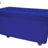 Food Grade Mobile Tapered Truck with Handle; 320L; Blue - GC180320H_Blue