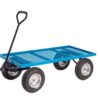 General Purpose Truck; Mesh Base with Pneumatic Wheels; 400kg; Blue - TI212R